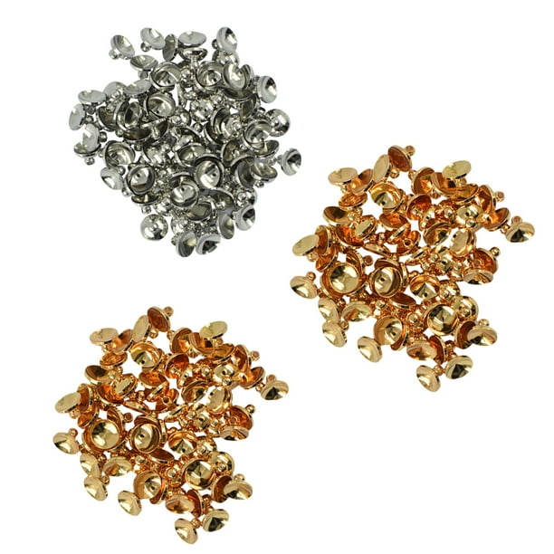 Wholesale Gold /Silver/Copper Plated Cup Bead Caps Jewelry Findings 6mm/8mm 